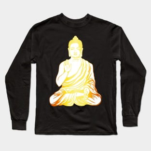 Buddha (golden) Long Sleeve T-Shirt